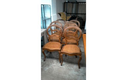 LOT DE 6 CHAISES