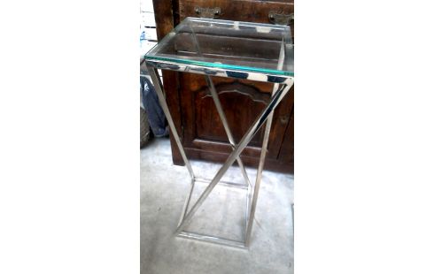 MESA DE SERVICIO CROMO HIELO