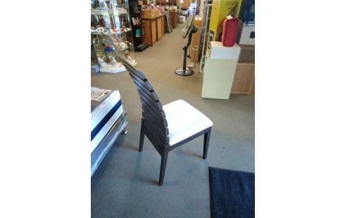 6 CHAISES TEINTE WENGE SKAI