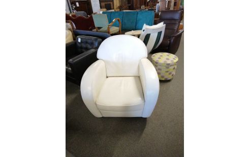 FAUTEUIL STYLE CLUB ECRU