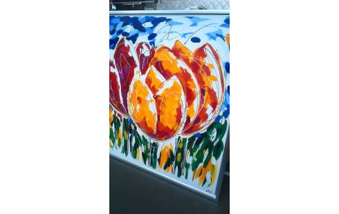 GEMÃLDE ABSTRAKT GEWIDMET, , CB BLUME