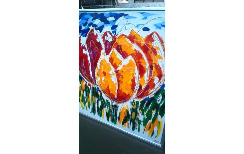 GEMÃLDE ABSTRAKT GEWIDMET, , CB BLUME