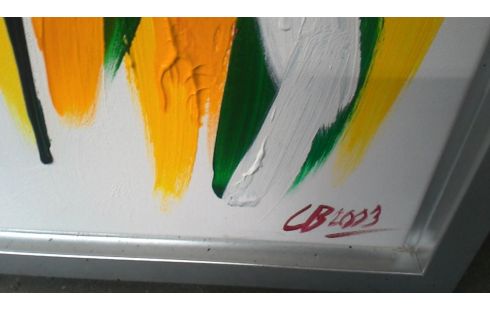 GEMÃLDE ABSTRAKT GEWIDMET, , CB BLUME