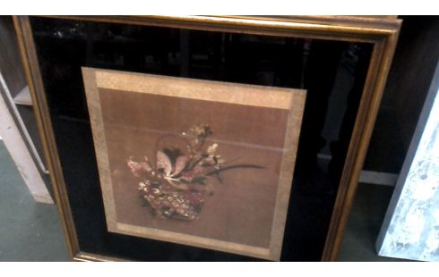 CADRE NOIR MET OR DORE FLEUR, , BANETTE