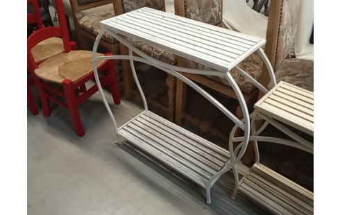 CONSOLE RECTANGULAIRE PATINE BLANC