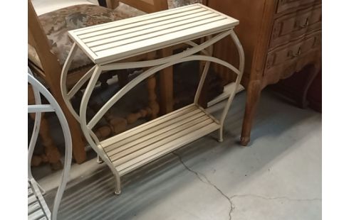 CONSOLE RECTANGULAIRE PATINE BLANC