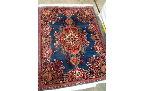 TEPPICH BLAU-ROT FLORAL ORIENT. 160*120