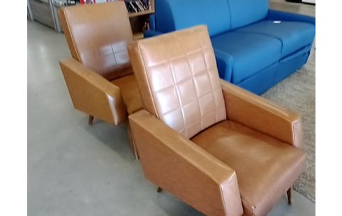 FAUTEUIL VINTAGE MARRON