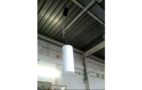 DECKENLAMPE <TRIDONIC> GLAS WEIß SCHWARZ