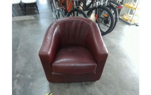 FAUTEUIL CLUB CUIR MARRON