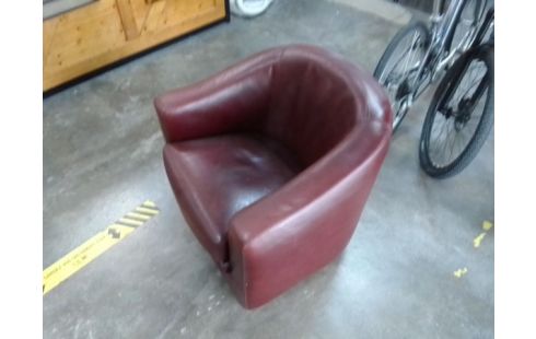 FAUTEUIL CLUB CUIR MARRON