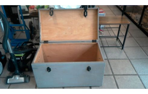 KOFFER 1, , HOLZ GRAU