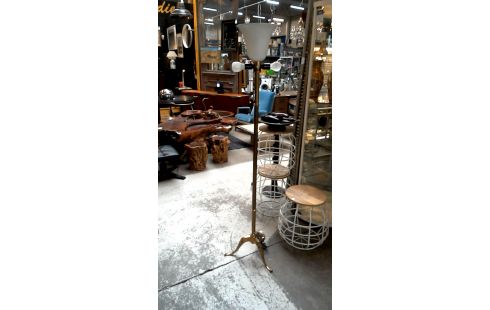 STAANLAMP ART DECO  MESSING