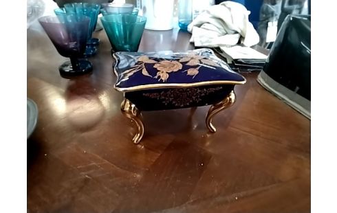 BOITE PORCELAINE BLEU