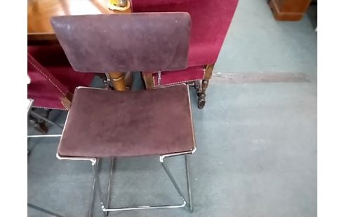 TABOURET DE BAR Yakamado Assise tissu marron