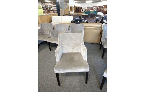 FAUTEUIL VELOURS  TAUPE