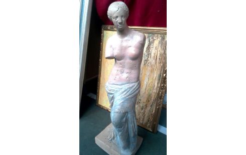 ESTATUA MUJER GRIEGO TERRA COTTA