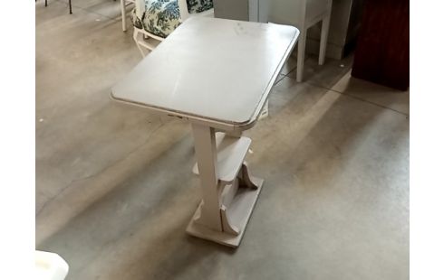 TABLE d'appoint patine gris 1 tiroir