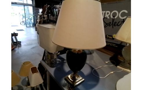 LAMPE PIED LAITON ET CÉRAMIQUE LE DAUPHIN