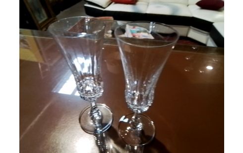 FLUTE A CHAMPAGNE VAL ST LAMBERT 6 P