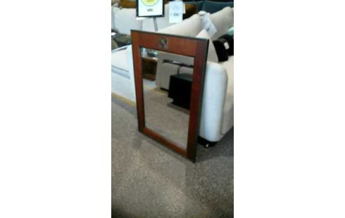 MIROIR BOIS + FER  FORGE