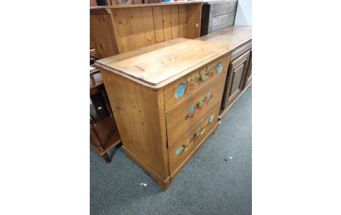 COMMODE 3 TIROIRS SAPIN