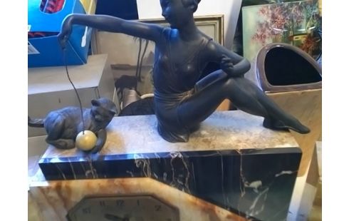 GARNITURE DE CHEMINEE 1 COLONNE RECOLLEE FONCTIONELLE