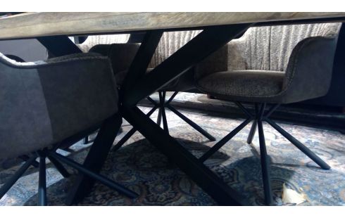 TABLE RECTANGULAIRE MANGUIER MASSIF 220CM