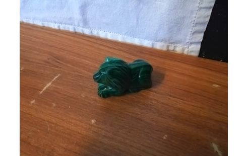DECORATION LION MALACHITE PM