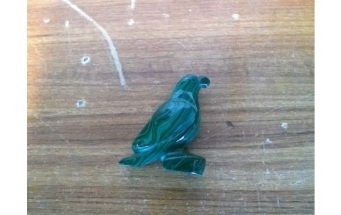 DECORATION OISEAU MALACHITE PM