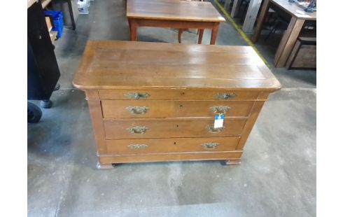 COMMODE 4 TIROIRS BOIS MASSIF