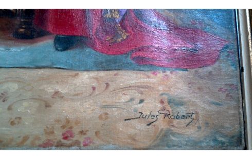 SCHILDERIJ DOEK STILLEVEN/KARDINAAL