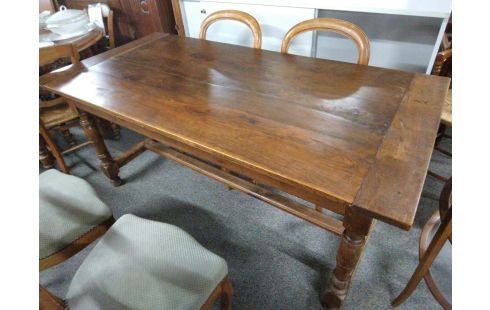 TABLE DE FERME 1 TIROIR CHENE