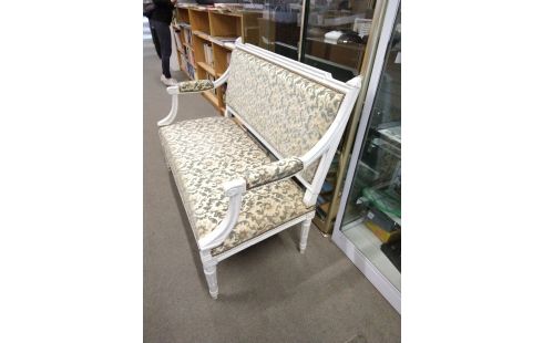 BANQUETTE EPOQUE LOUIS XVI VELOURS DE GENES