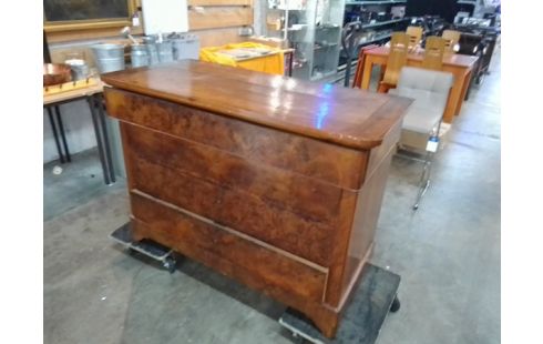 COMMODE 3 TIROIRS BOIS MASSIF EN L'ETAT