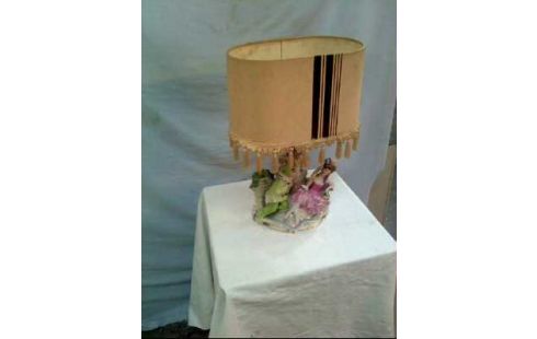 TISCHLAMPE PORZELLAN <CLOWN UND FRAU>