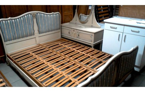 CAMA 150X200 ESTILO LUIS XVI CRUDO, , POLICROMO