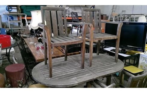 TABLE DE JARDIN + 4  FAUTEUILS