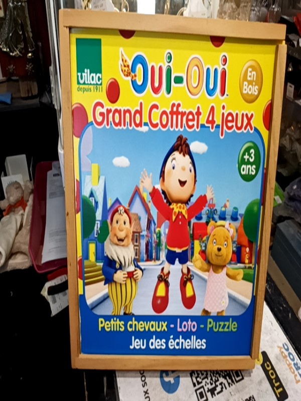 Coupon De Tissu Oui Oui - Dessin Animé Enfant, Coton, 49x57 Cm, Neuf, Fabriqué En France