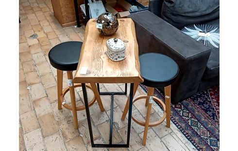 CONSOLE/table bois style indu