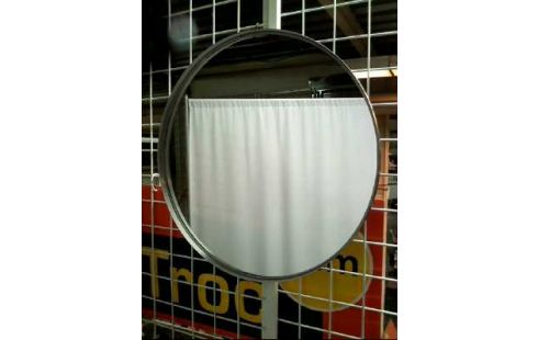 WANDSPIEGEL I.R. RUND SILBERFARBEN