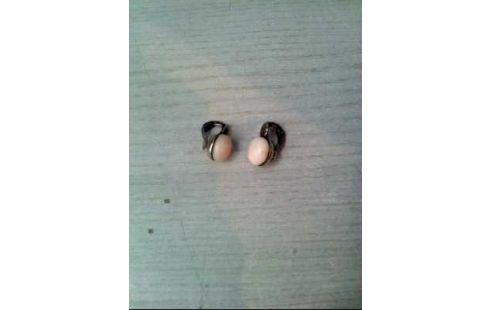 CLIP-OHRRINGE SILBER 900 ROSA STEIN