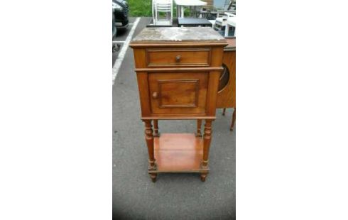 NACHTTISCH MIT 1 SCHUBLADE MARMORPLATTE