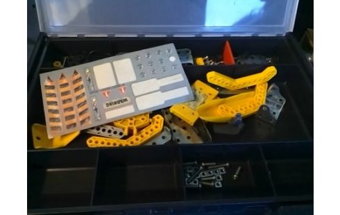 MECCANO PELLETEUSE AVEC CAISSE