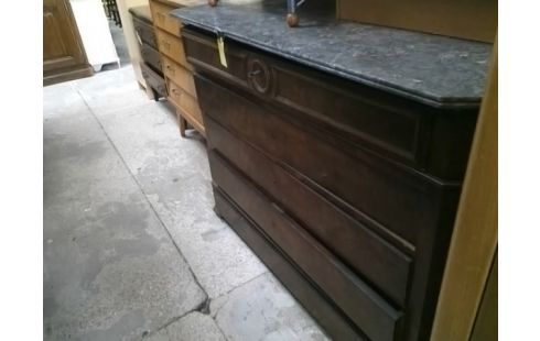 COMMODE ANCIENNE MARBRE