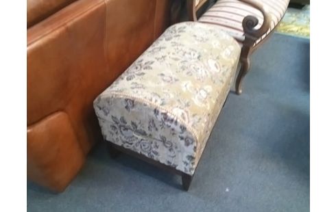 BANC EFFET COFFRE BEIGE VINTAGE