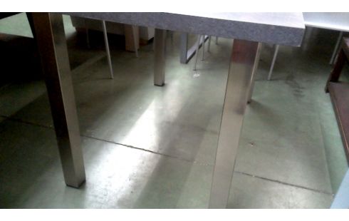 KÜCHENTISCH GRANIT LOOK EDELSTAHL