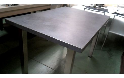 KÜCHENTISCH GRANIT LOOK EDELSTAHL