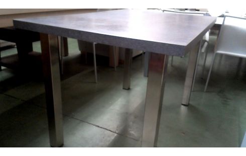 KÜCHENTISCH GRANIT LOOK EDELSTAHL