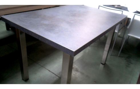 KÜCHENTISCH GRANIT LOOK EDELSTAHL